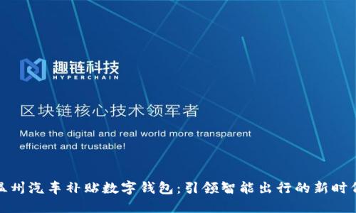 温州汽车补贴数字钱包:引领智能出行的新时代