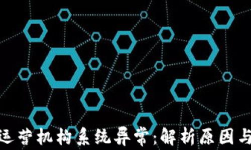 数字钱包运营机构系统异常:解析原因与应对策略